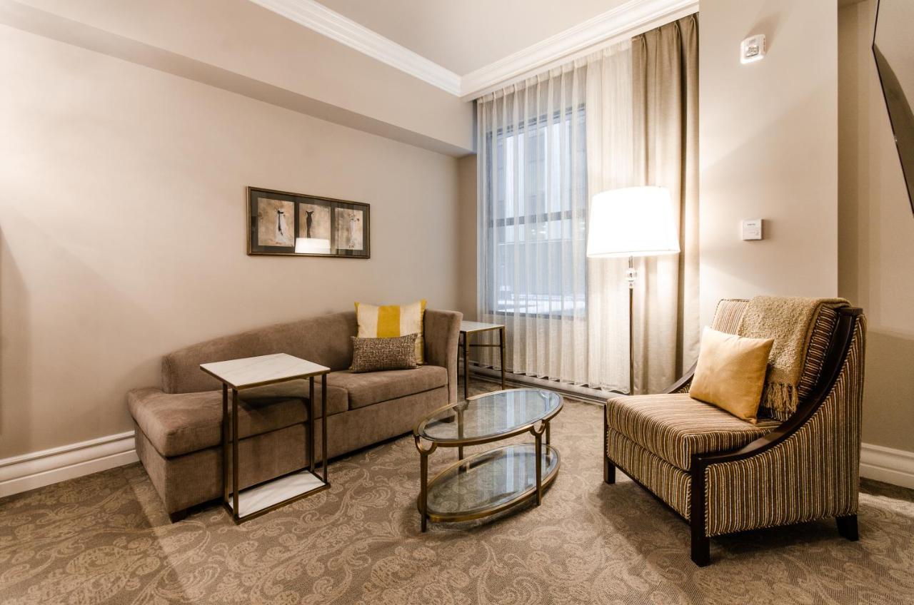 Hotel Birks Montreal Exterior photo A living room at the Residence Inn